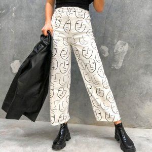 SHEKOU Women's Little Things Graphic Jeans